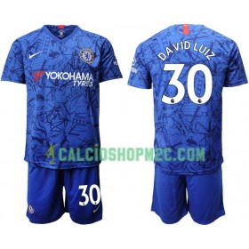 Chelsea David Luiz 30 Bambino Maglia Prima 2019/2020 Manica Corta (+ Pantaloncini)